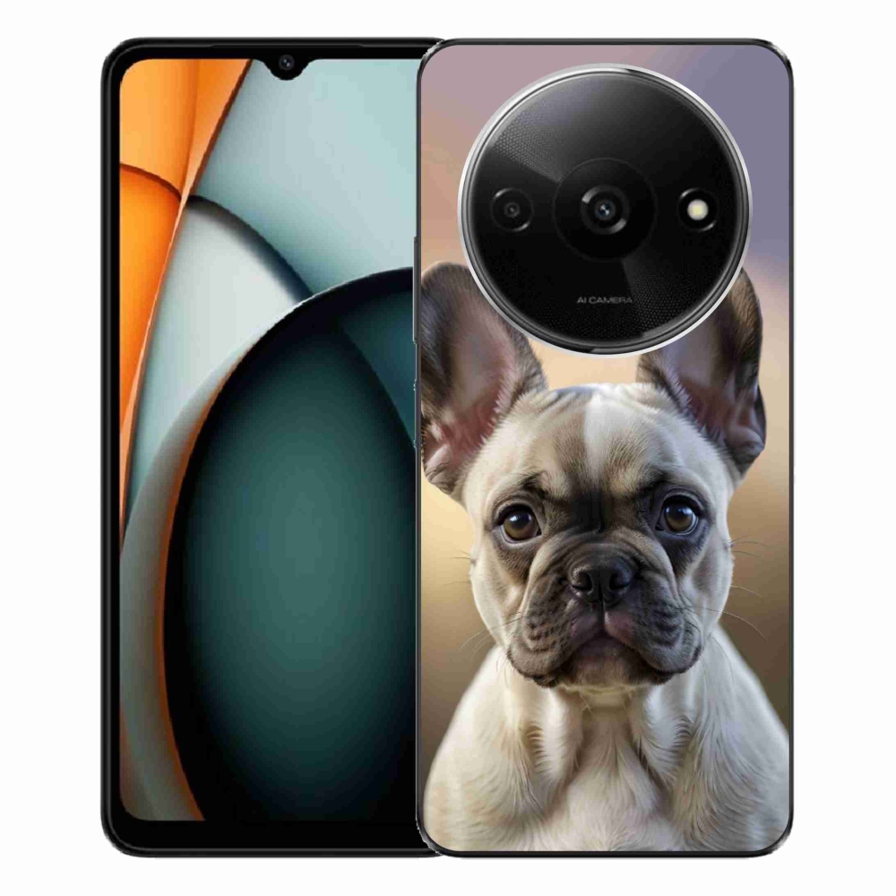 Gelový kryt mmCase na Xiaomi Redmi A3 - roztomilý francouzský buldoček