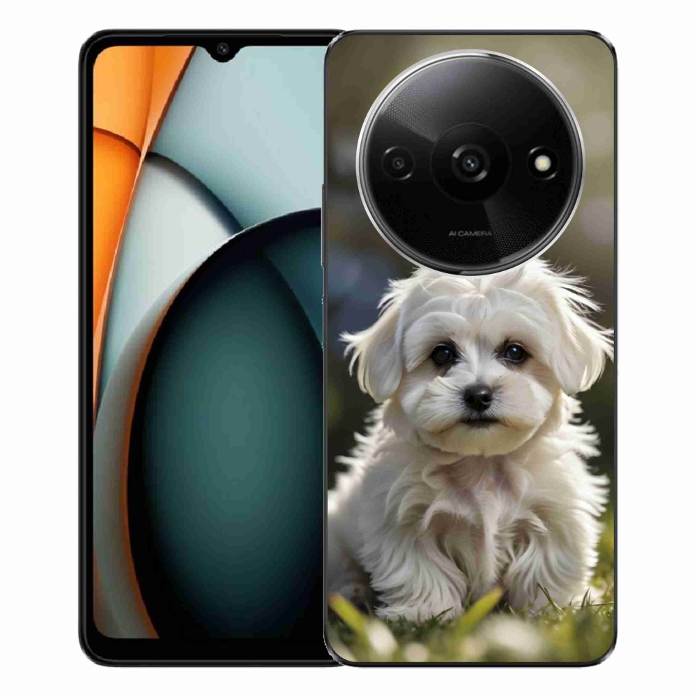 Gelový kryt mmCase na Xiaomi Redmi A3 - roztomilý maltézský psík