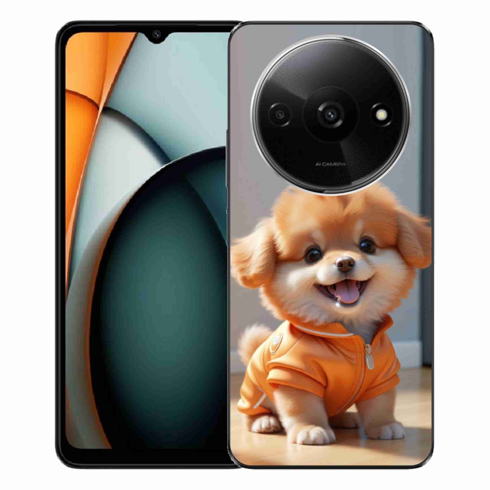 Gelový kryt mmCase na Xiaomi Redmi A3 - roztomilý pomeranian v mikině