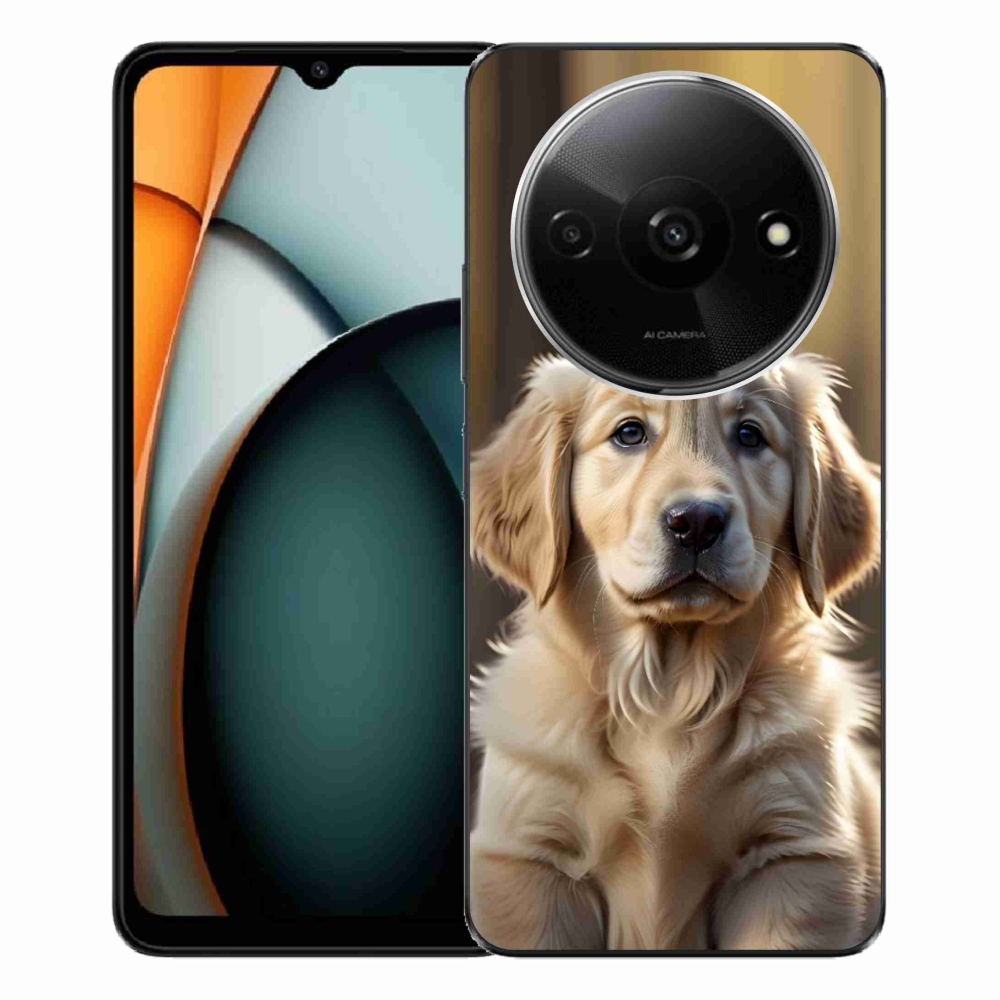 Gelový kryt mmCase na Xiaomi Redmi A3 - roztomilý zlatý retrívr