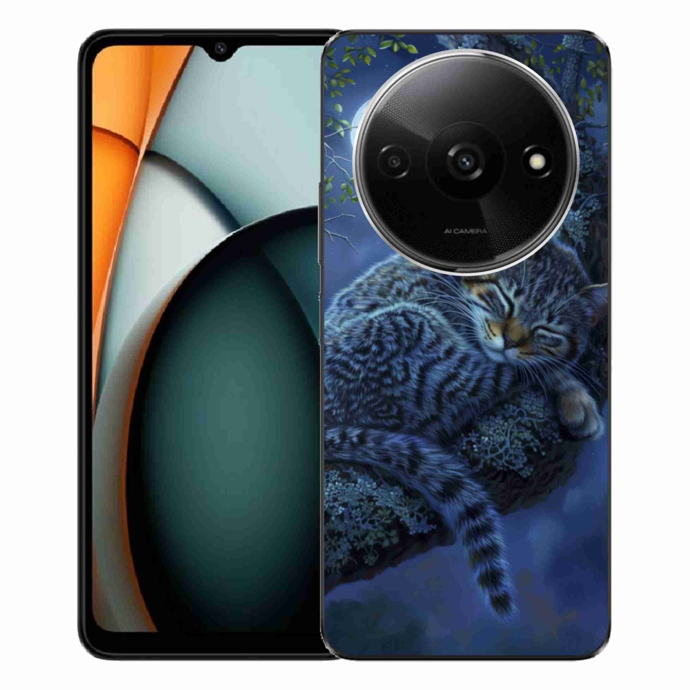 Gelový kryt mmCase na Xiaomi Redmi A3 - spící kočka