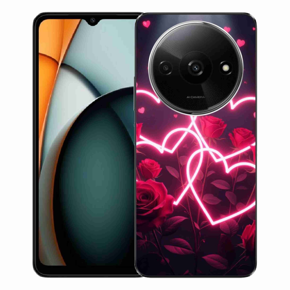 Gelový kryt mmCase na Xiaomi Redmi A3 - srdce lásky