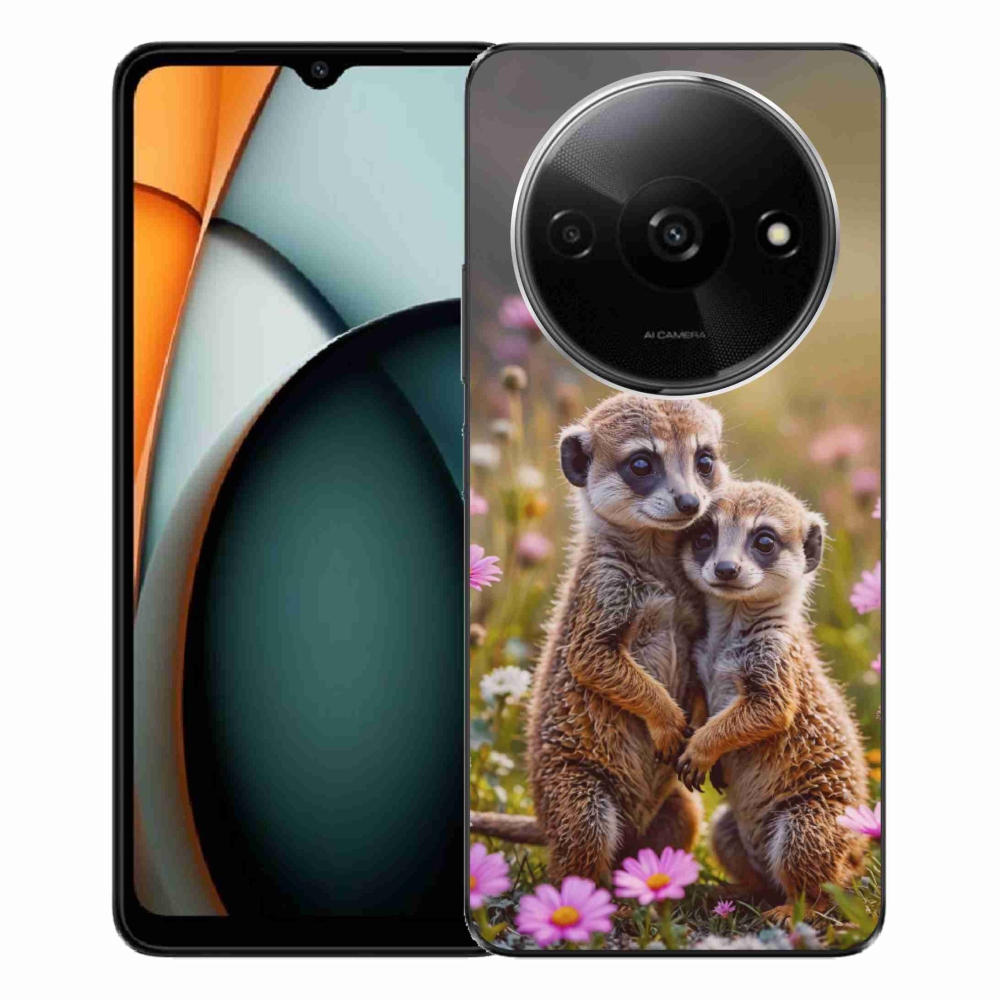 Gelový kryt mmCase na Xiaomi Redmi A3 - surikatí duo