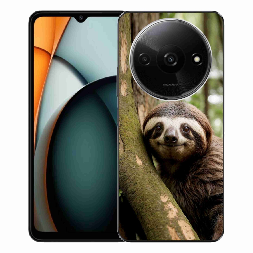 Gelový kryt mmCase na Xiaomi Redmi A3 - usměvavý lenochod