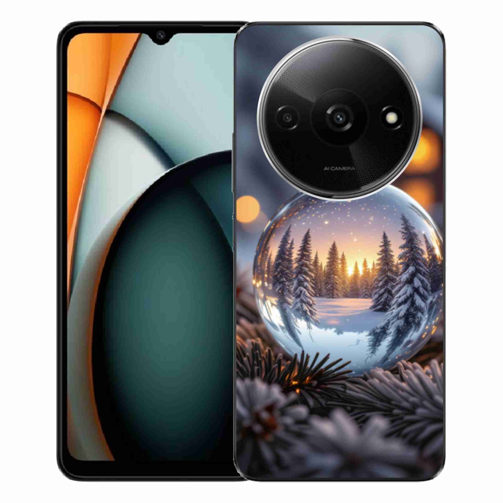 Gelový kryt mmCase na Xiaomi Redmi A3 - vánoční ozdoba