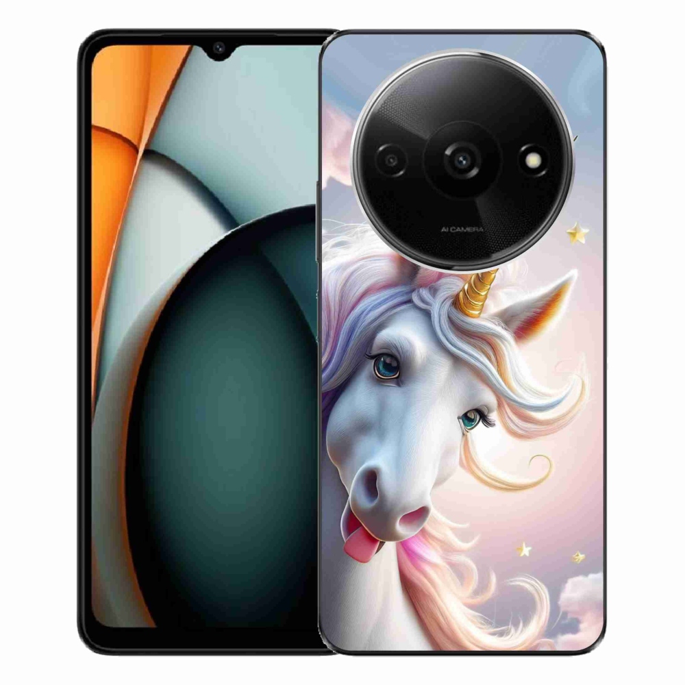 Gelový kryt mmCase na Xiaomi Redmi A3 - veselý jednorožec