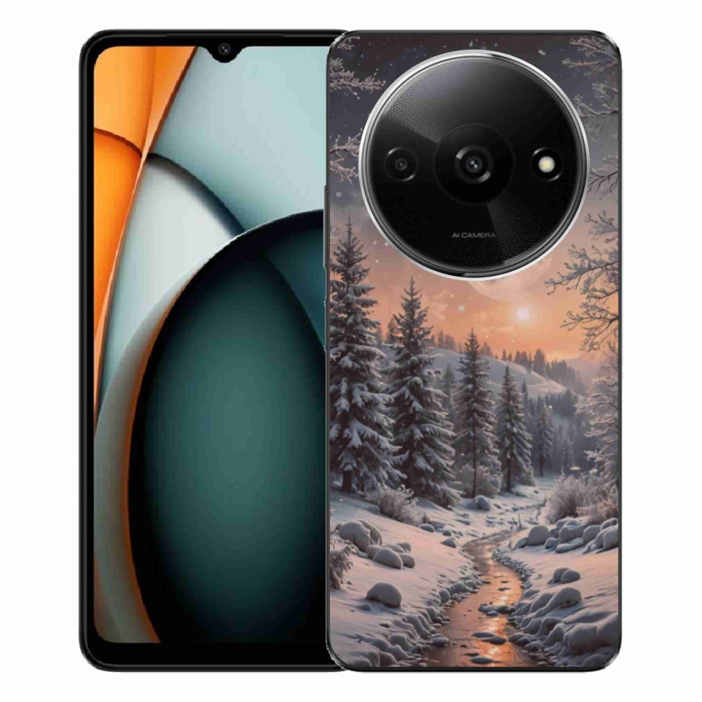 Gelový kryt mmCase na Xiaomi Redmi A3 - zimní krajina 2