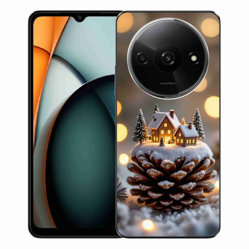 Gelový kryt mmCase na Xiaomi Redmi A3 - zimní vesnička