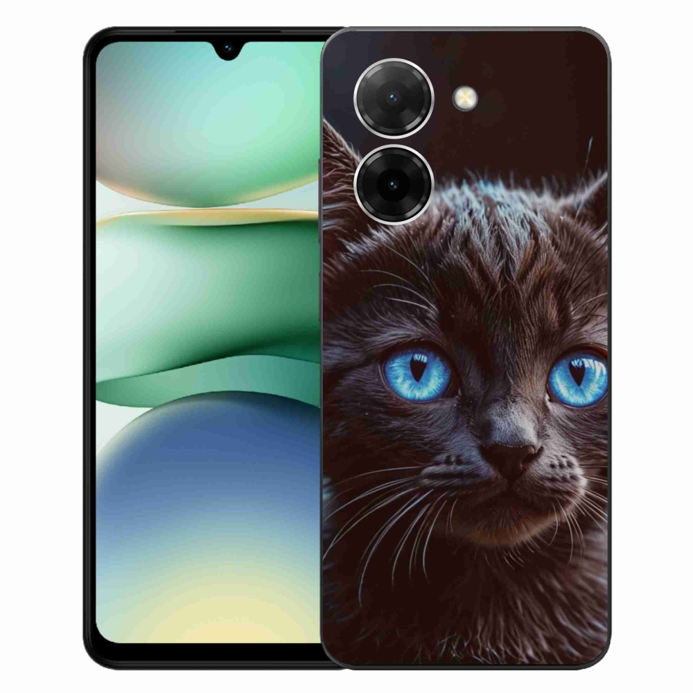 Gelový kryt mmCase na Xiaomi Redmi A5 (171.7x77.8x8.3mm) - černé kotě 2