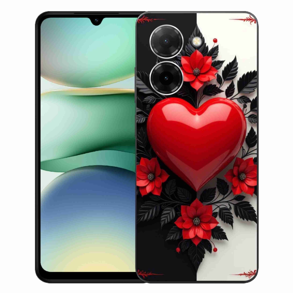 Gelový kryt mmCase na Xiaomi Redmi A5 (171.7x77.8x8.3mm) - červené srdce