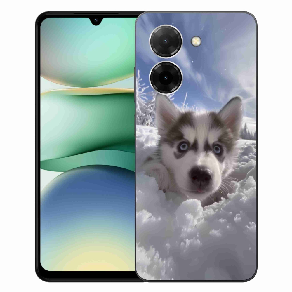 Gelový kryt mmCase na Xiaomi Redmi A5 (171.7x77.8x8.3mm) - husky ve sněhu