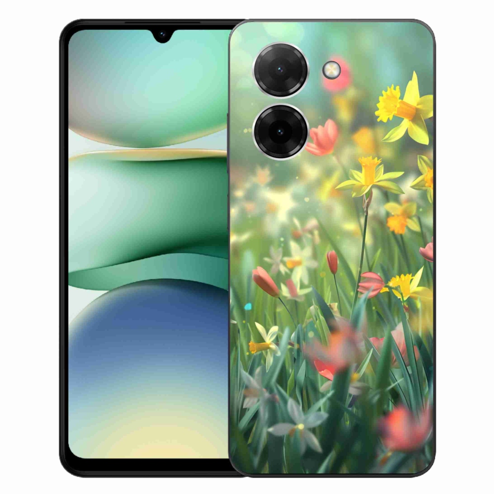 Gelový kryt mmCase na Xiaomi Redmi A5 (171.7x77.8x8.3mm) - jarní květy