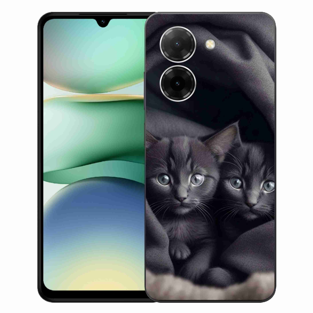 Gelový kryt mmCase na Xiaomi Redmi A5 (171.7x77.8x8.3mm) - kočičí duo