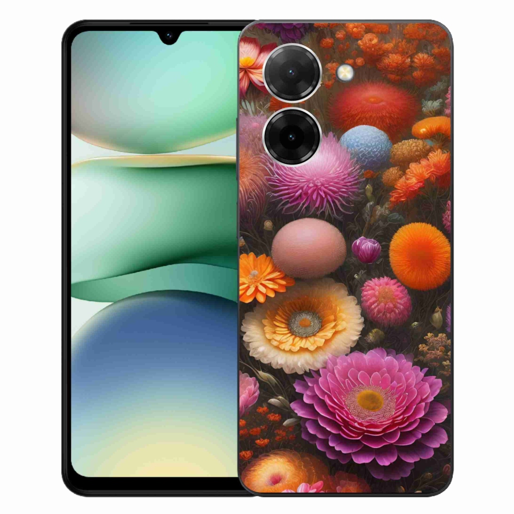 Gelový kryt mmCase na Xiaomi Redmi A5 (171.7x77.8x8.3mm) - květinová kompozice