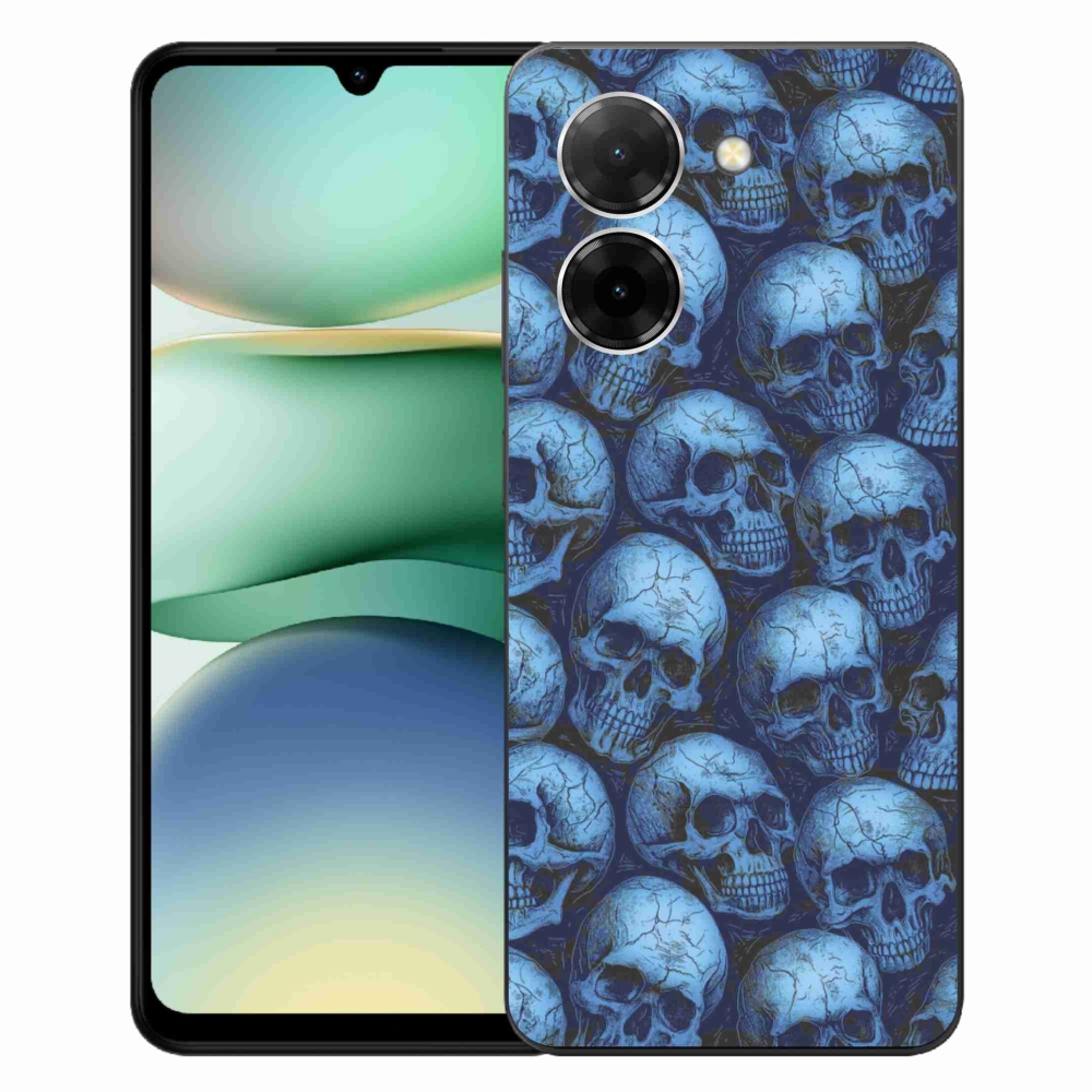 Gelový kryt mmCase na Xiaomi Redmi A5 (171.7x77.8x8.3mm) - lebky