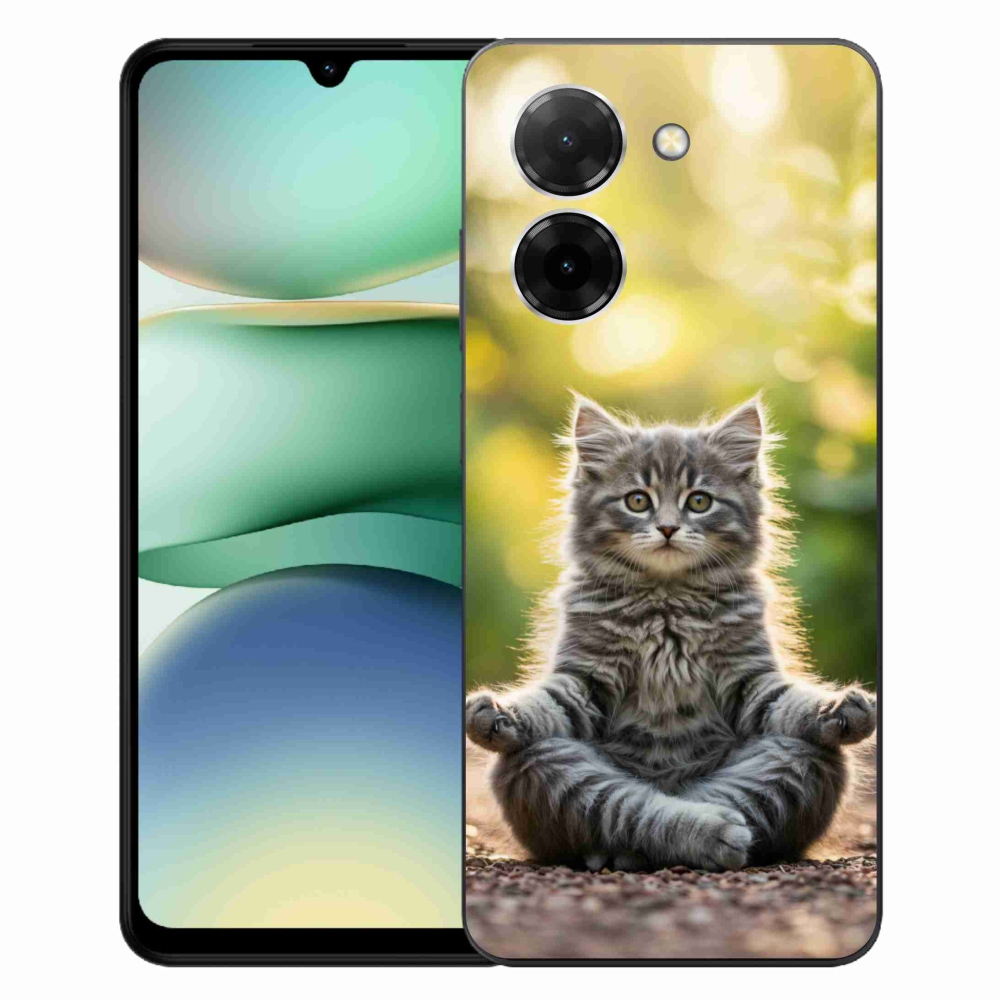 Gelový kryt mmCase na Xiaomi Redmi A5 (171.7x77.8x8.3mm) - meditující kotě