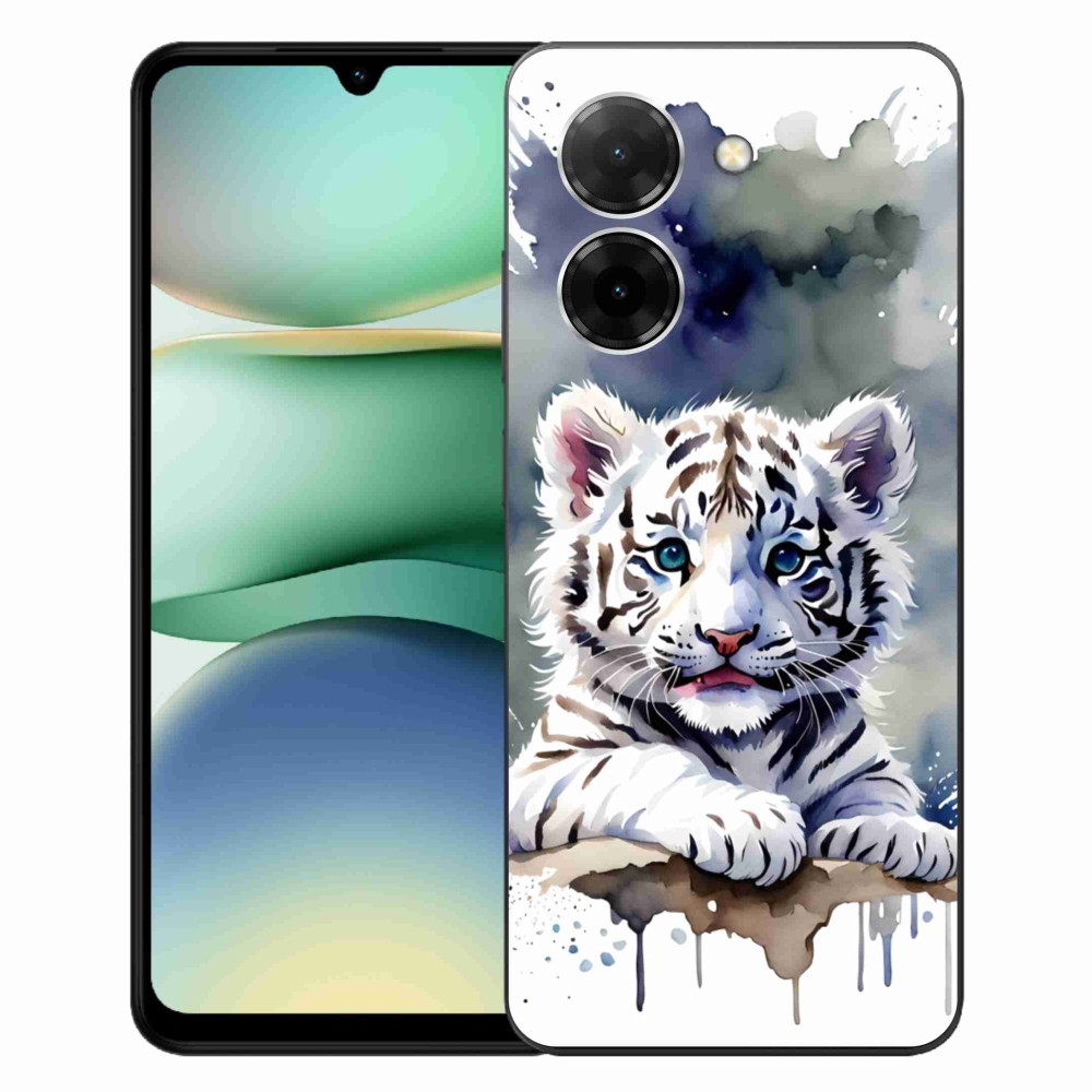 Gelový kryt mmCase na Xiaomi Redmi A5 (171.7x77.8x8.3mm) - mládě bílého tygra