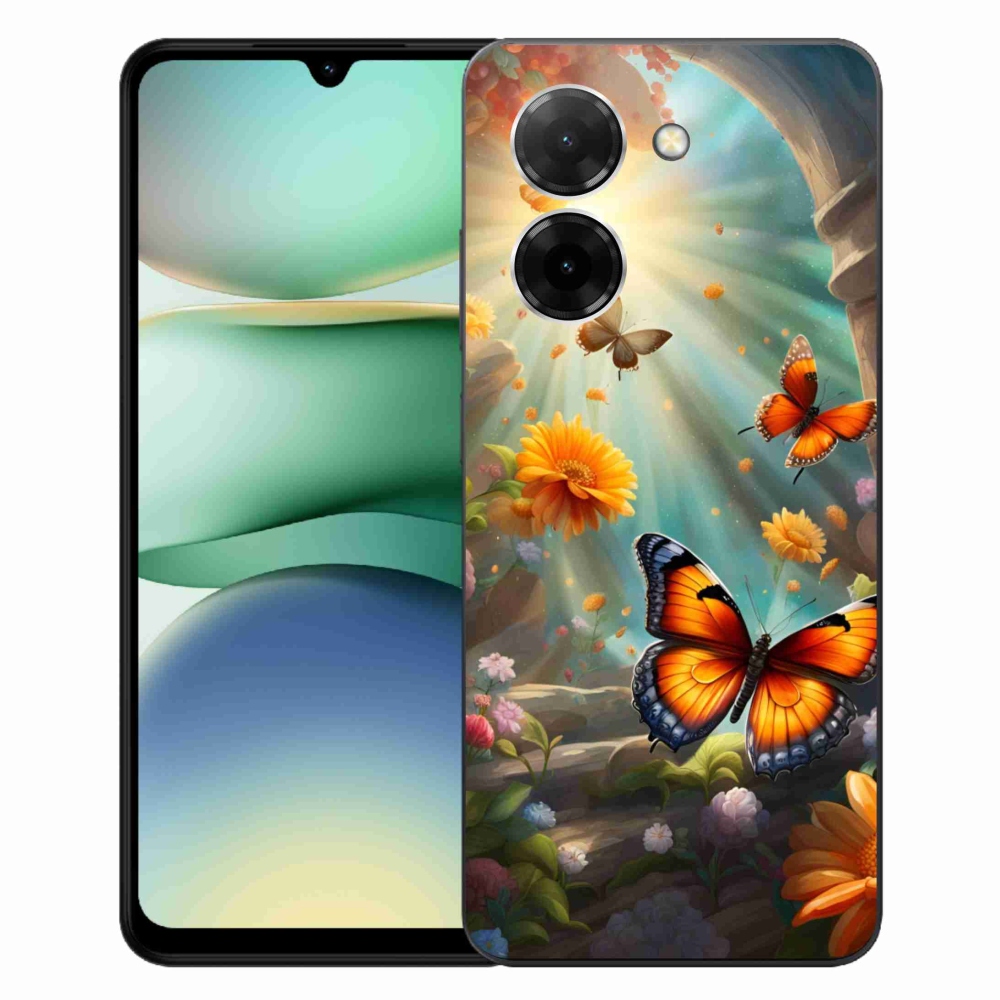 Gelový kryt mmCase na Xiaomi Redmi A5 (171.7x77.8x8.3mm) - motýlí zahrada 2