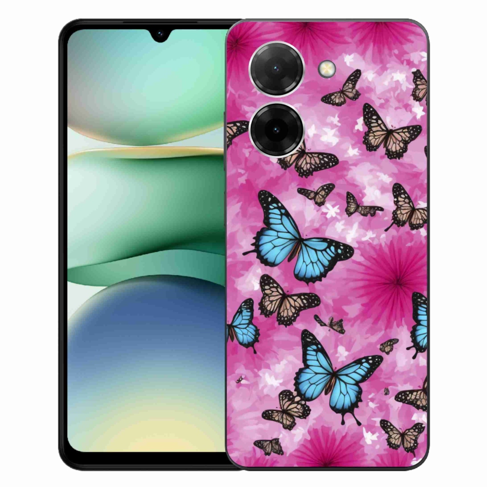 Gelový kryt mmCase na Xiaomi Redmi A5 (171.7x77.8x8.3mm) - motýlí zahrada