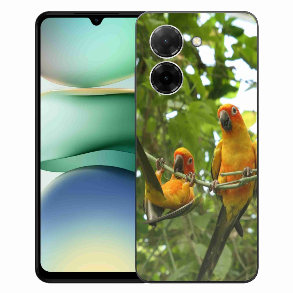 Gelový kryt mmCase na Xiaomi Redmi A5 (171.7x77.8x8.3mm) - papoušci aratingy