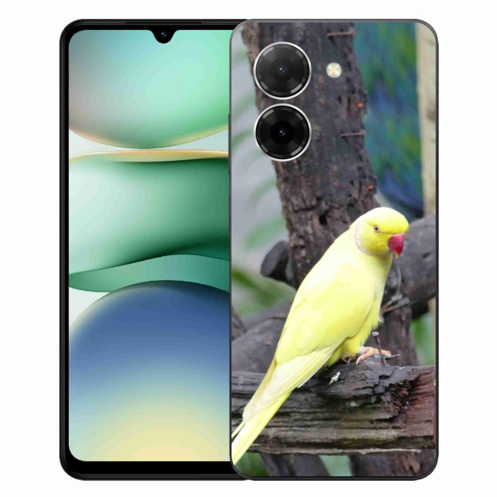 Gelový kryt mmCase na Xiaomi Redmi A5 (171.7x77.8x8.3mm) - papoušek alexandr žlutý