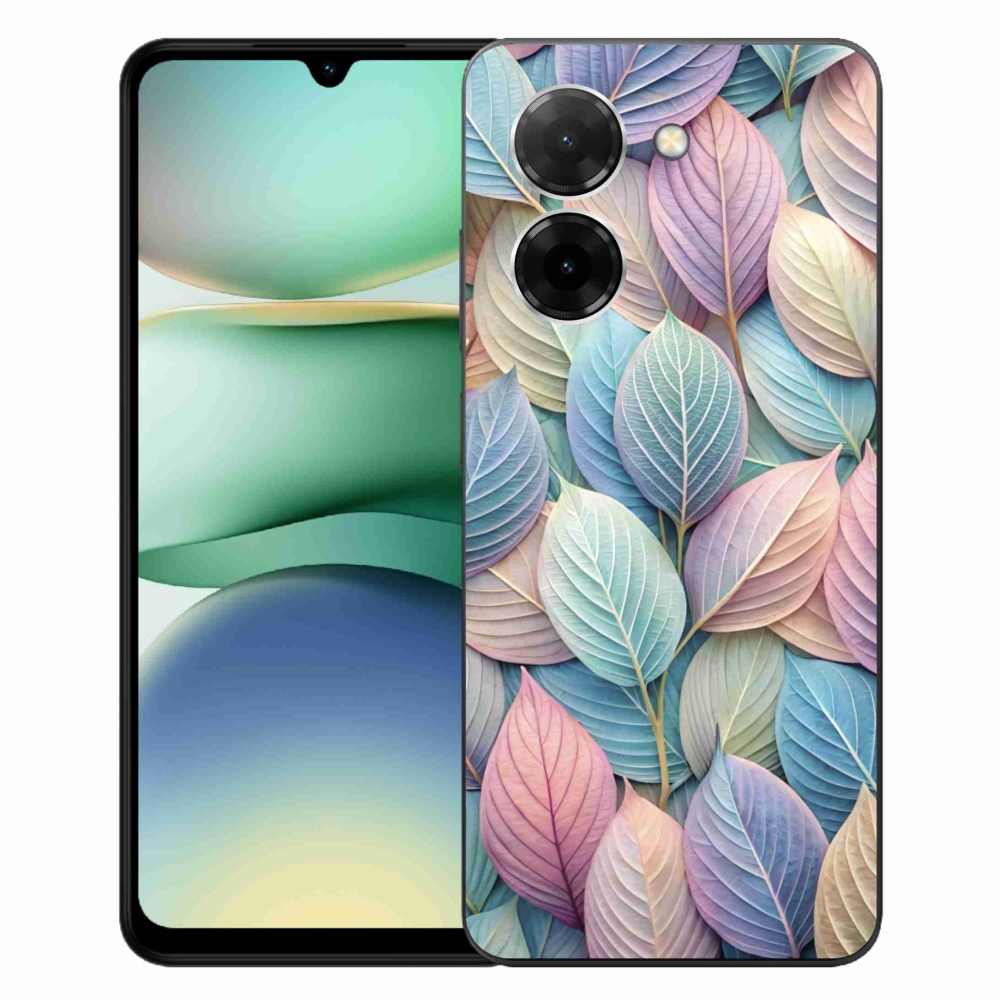 Gelový kryt mmCase na Xiaomi Redmi A5 (171.7x77.8x8.3mm) - pastelové listy