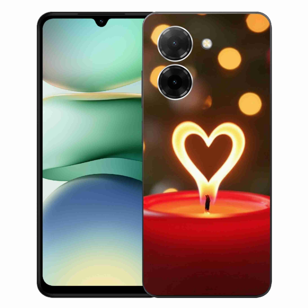 Gelový kryt mmCase na Xiaomi Redmi A5 (171.7x77.8x8.3mm) - srdce z plamene