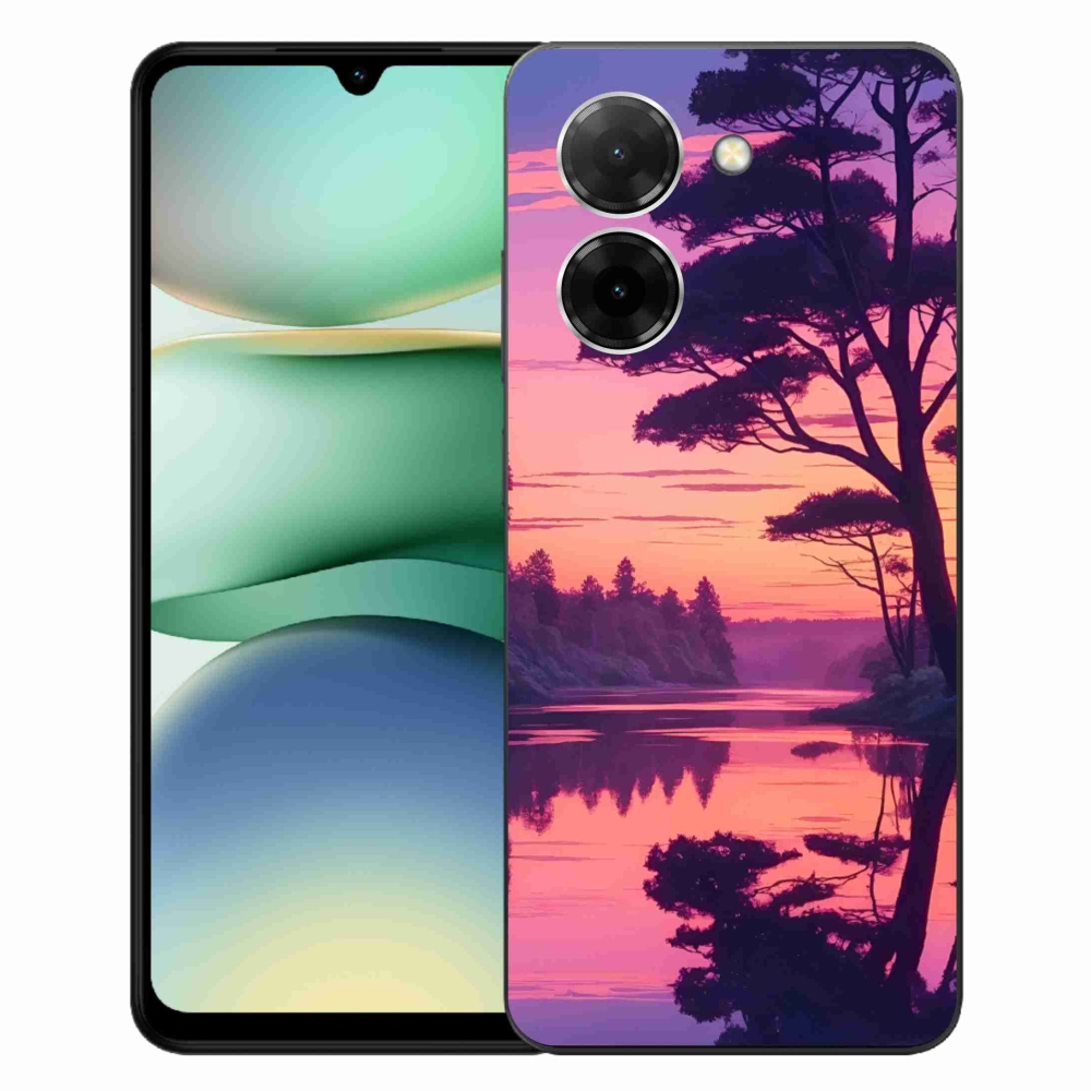 Gelový kryt mmCase na Xiaomi Redmi A5 (171.7x77.8x8.3mm) - západ slunce nad jezerem