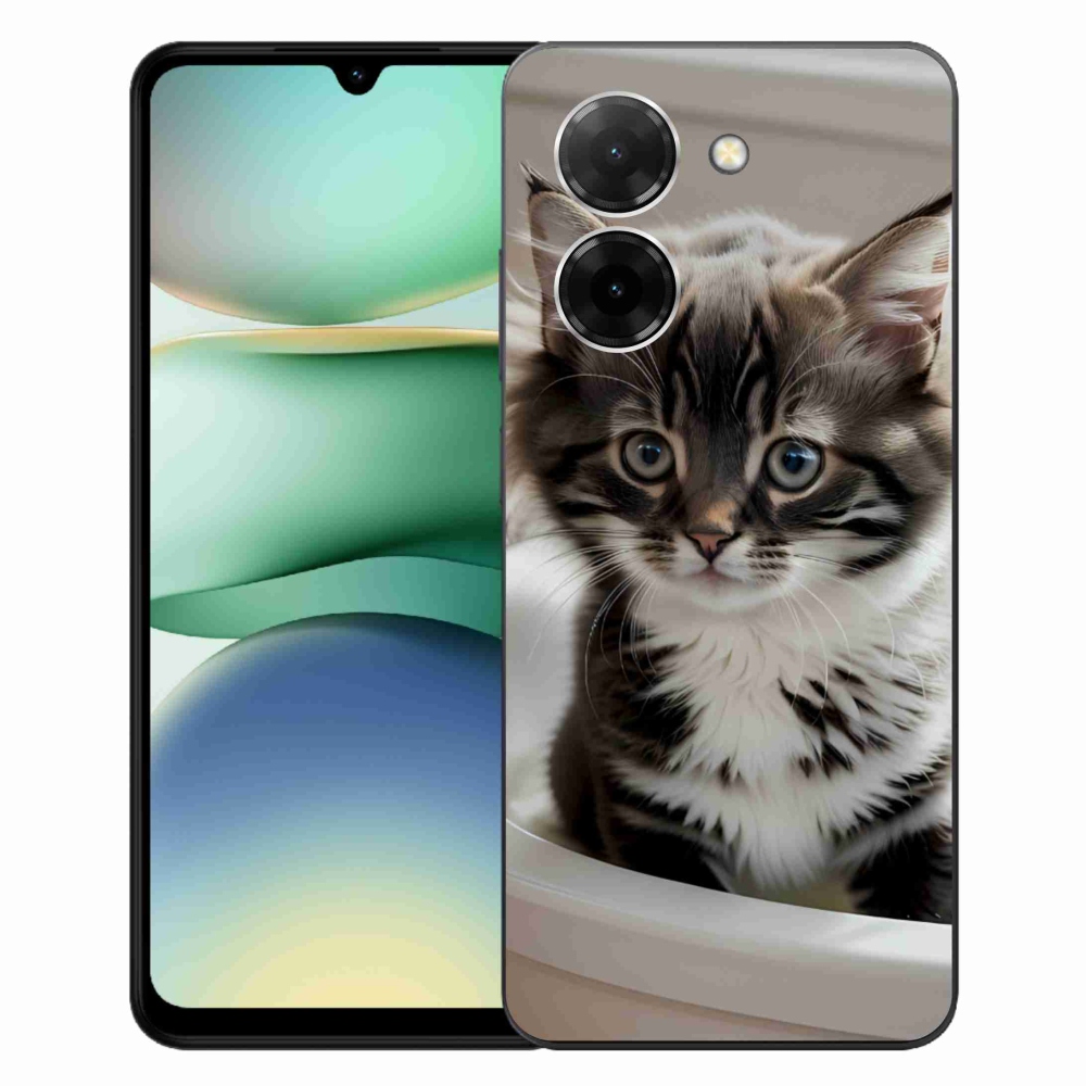 Gelový kryt mmCase na Xiaomi Redmi A5 (171.7x77.8x8.3mm) - zvědavé kotě