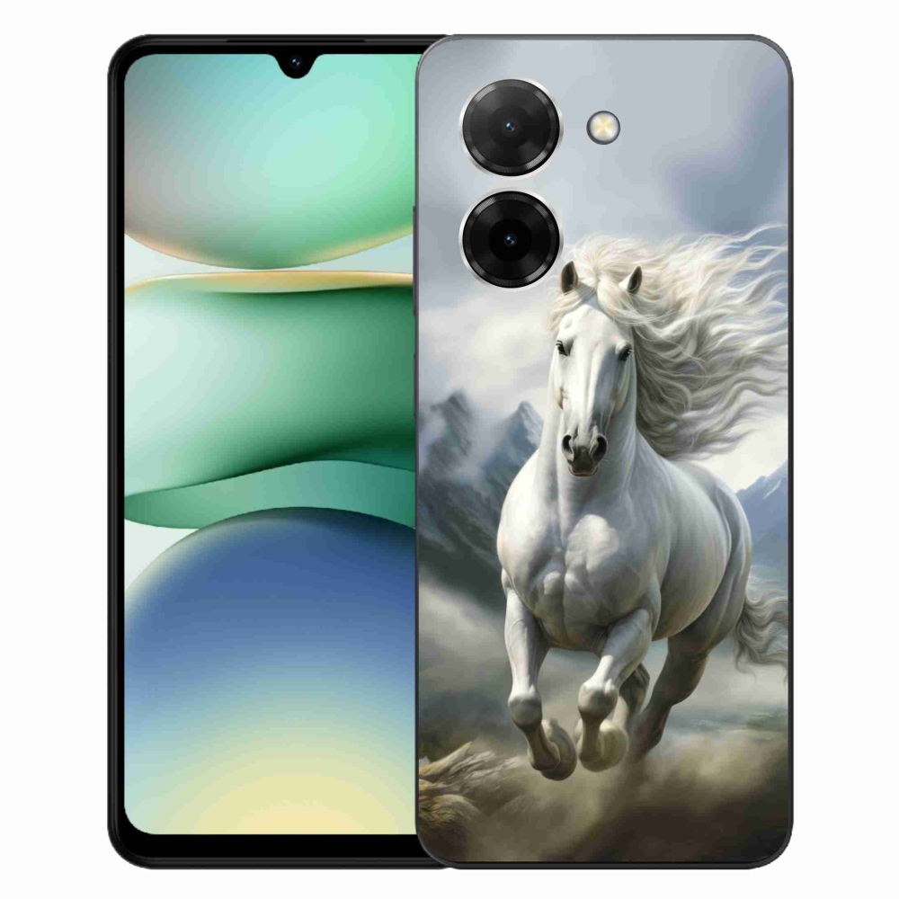 Gelový kryt mmCase na Xiaomi Redmi A5 171mm - běžící bílý kůň 3