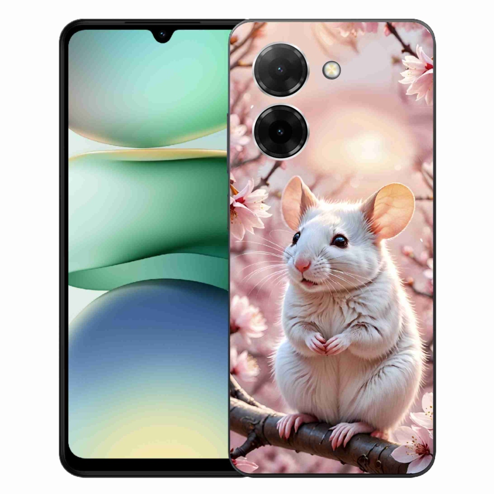 Gelový kryt mmCase na Xiaomi Redmi A5 171mm - bílá myš na větvi