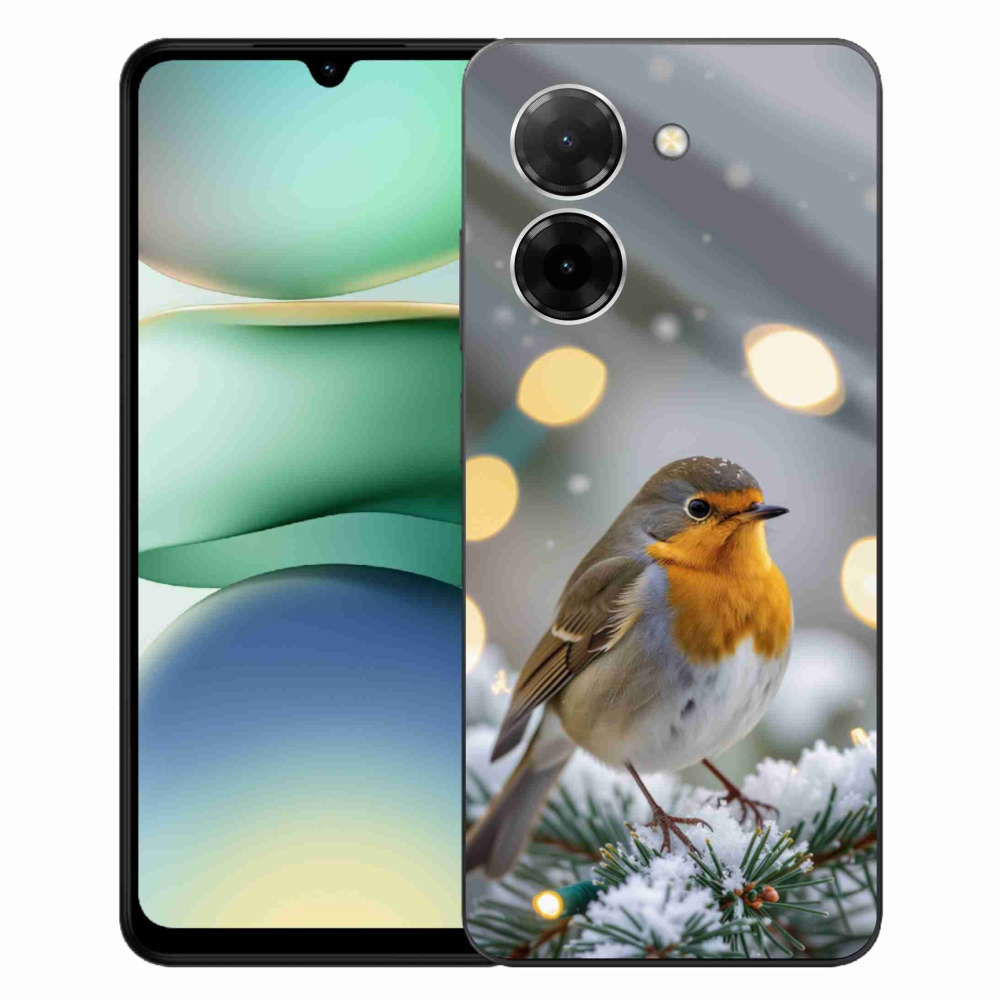 Gelový kryt mmCase na Xiaomi Redmi A5 171mm - červenka v zimě