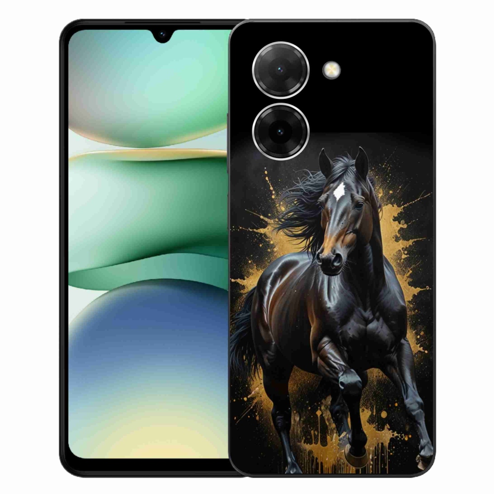 Gelový kryt mmCase na Xiaomi Redmi A5 171mm - elegantní černý hřebec