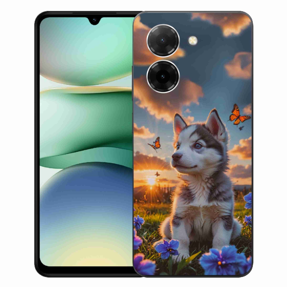 Gelový kryt mmCase na Xiaomi Redmi A5 171mm - husky při západu slunce