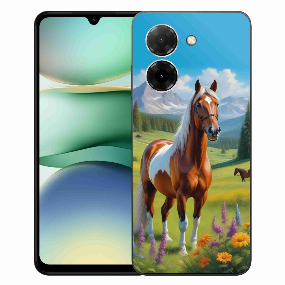 Gelový kryt mmCase na Xiaomi Redmi A5 171mm - kůň na louce