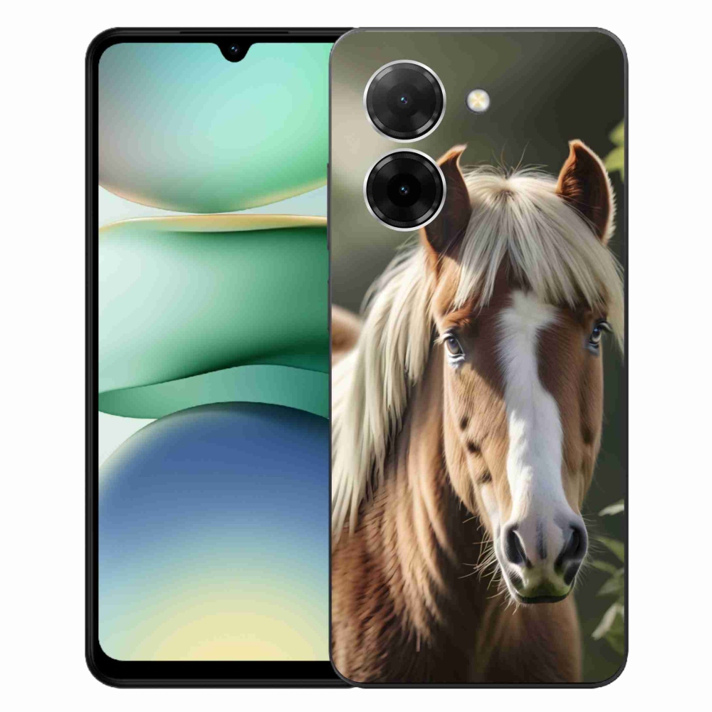 Gelový kryt mmCase na Xiaomi Redmi A5 171mm - kůň se světlou hřívou