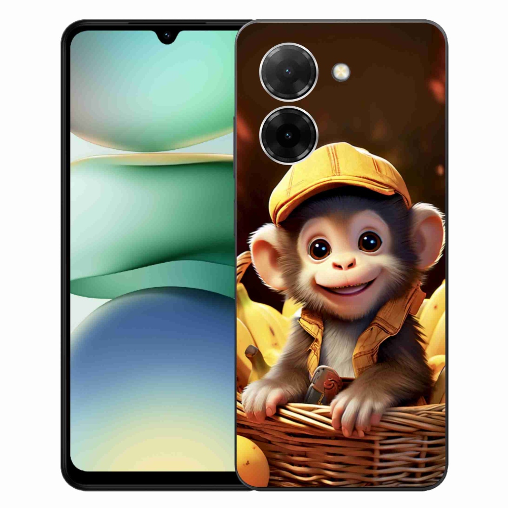 Gelový kryt mmCase na Xiaomi Redmi A5 171mm - opice v košíku