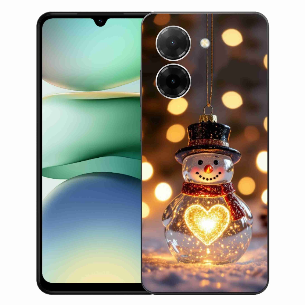 Gelový kryt mmCase na Xiaomi Redmi A5 171mm - svítící vánoční sněhulák