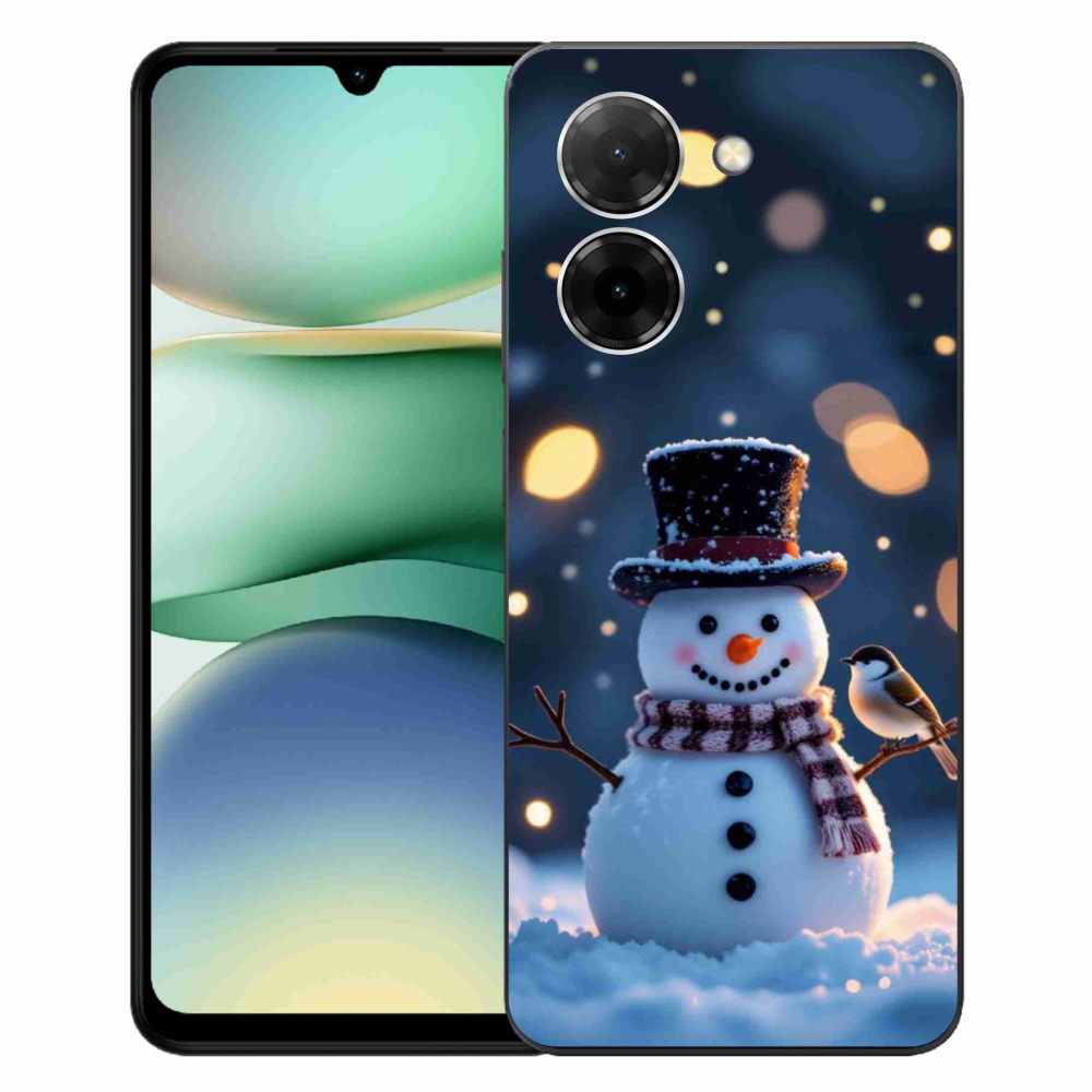 Gelový kryt mmCase na Xiaomi Redmi A5 171mm - vánoční sněhulák