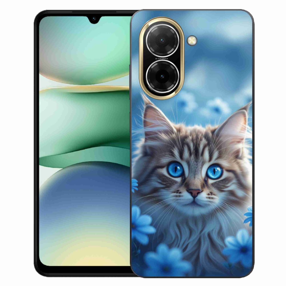 Gelový kryt mmCase na Xiaomi Redmi A5 173,45 - koťátko v modrých květech