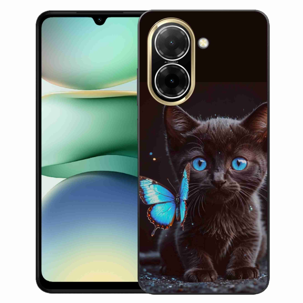 Gelový kryt mmCase na Xiaomi Redmi A5 (173.45x79.35x8.45mm) - černé kotě 3