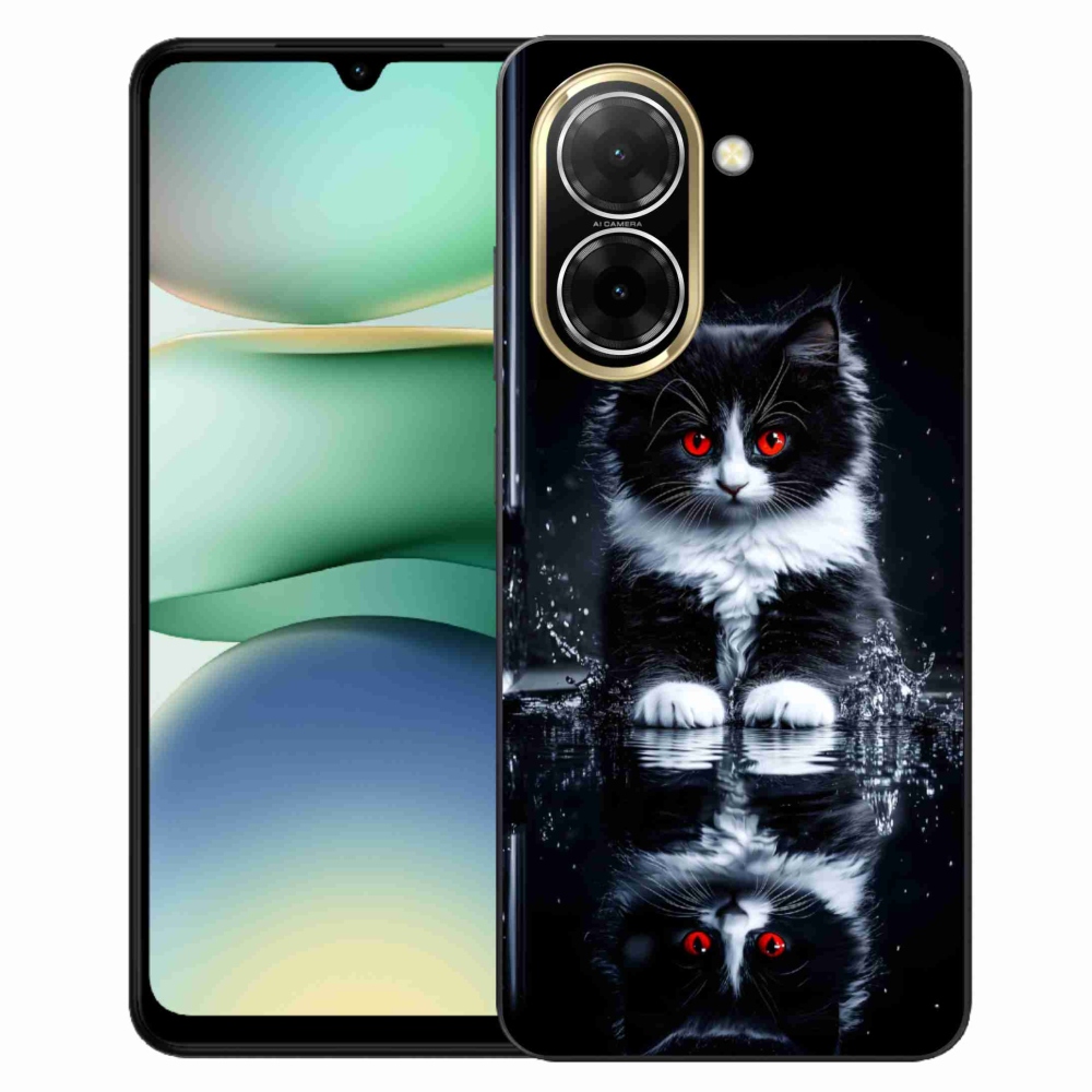 Gelový kryt mmCase na Xiaomi Redmi A5 (173.45x79.35x8.45mm) - černobílé kotě