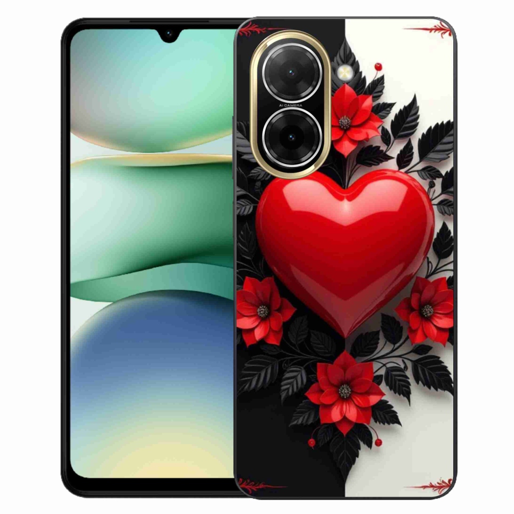 Gelový kryt mmCase na Xiaomi Redmi A5 (173.45x79.35x8.45mm) - červené srdce