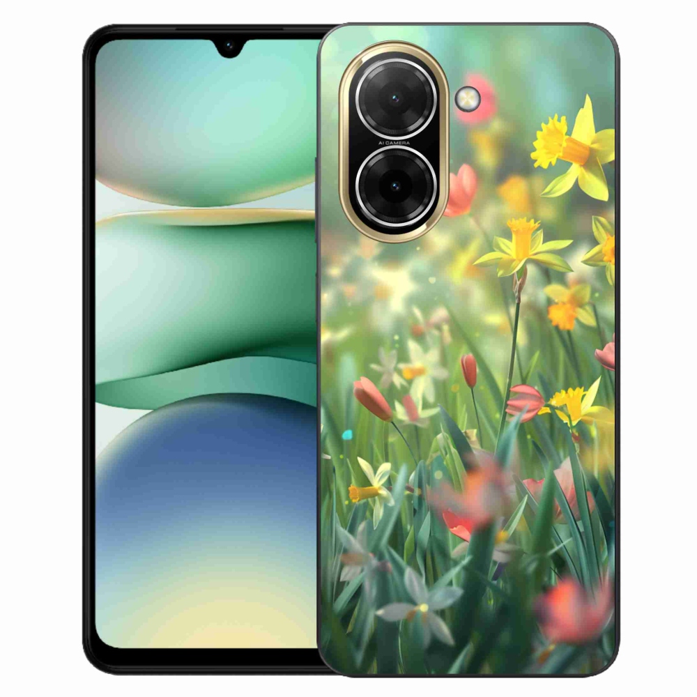 Gelový kryt mmCase na Xiaomi Redmi A5 (173.45x79.35x8.45mm) - jarní květy