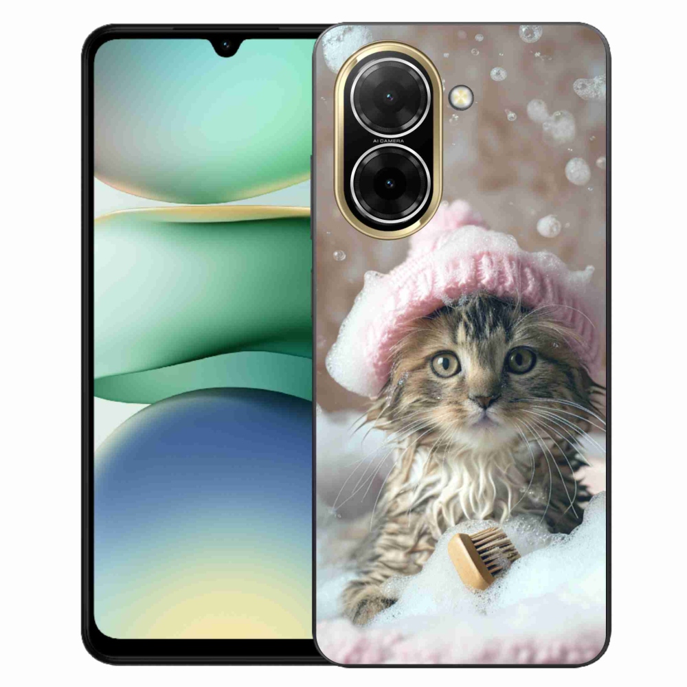 Gelový kryt mmCase na Xiaomi Redmi A5 (173.45x79.35x8.45mm) - kotě a koupel