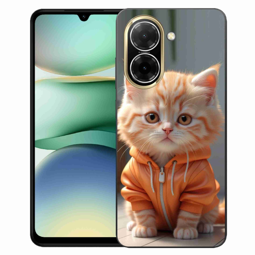 Gelový kryt mmCase na Xiaomi Redmi A5 (173.45x79.35x8.45mm) - kotě v mikině