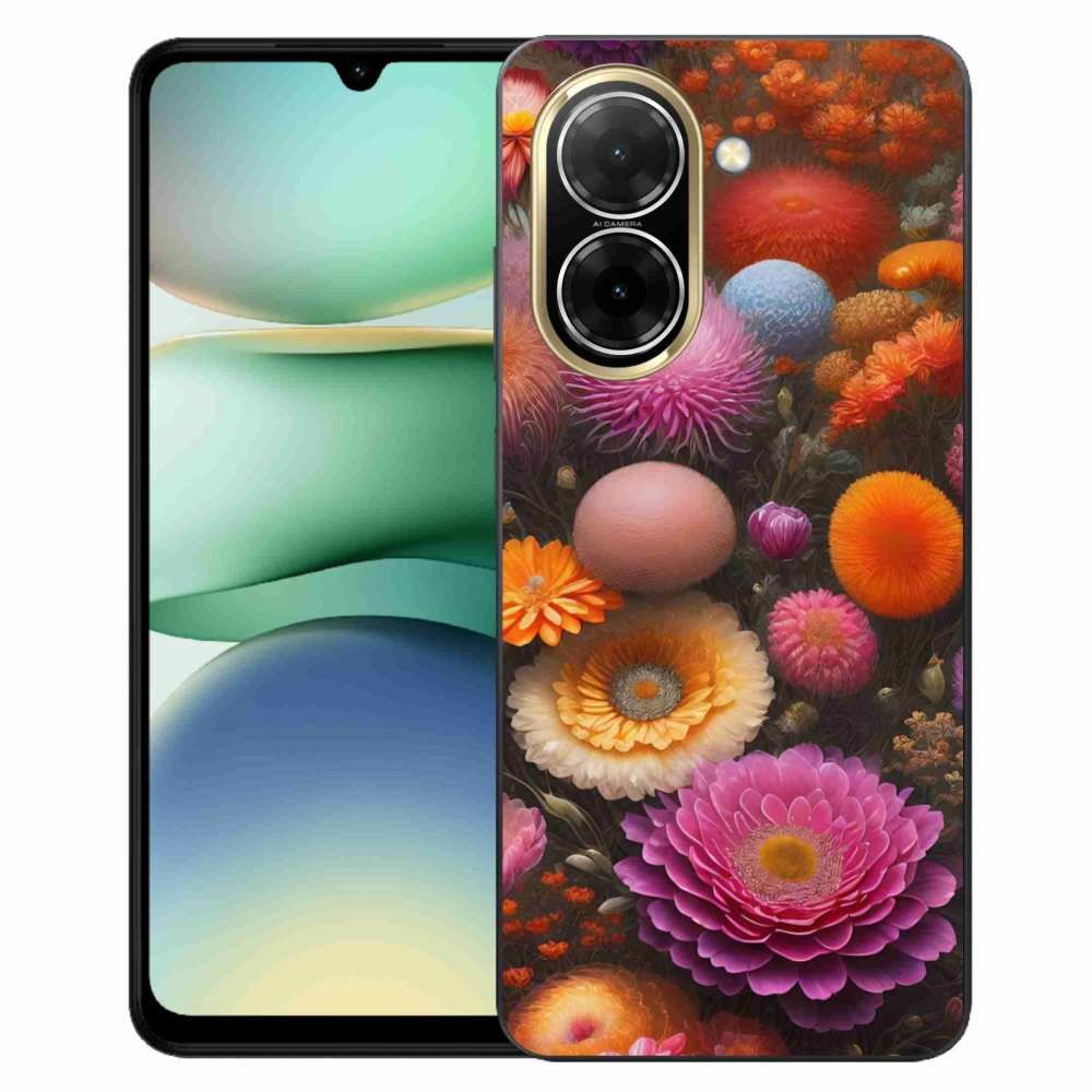 Gelový kryt mmCase na Xiaomi Redmi A5 (173.45x79.35x8.45mm) - květinová kompozice