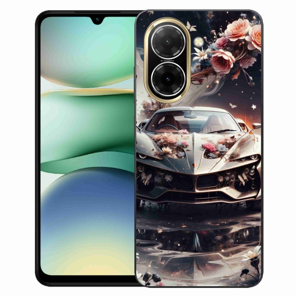 Gelový kryt mmCase na Xiaomi Redmi A5 (173.45x79.35x8.45mm) - květinový sportovní vůz