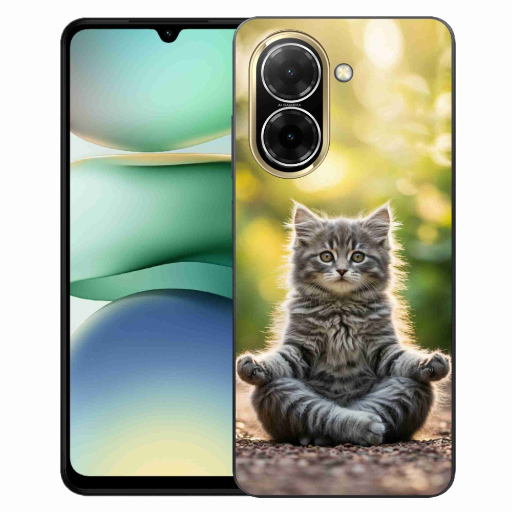 Gelový kryt mmCase na Xiaomi Redmi A5 (173.45x79.35x8.45mm) - meditující kotě