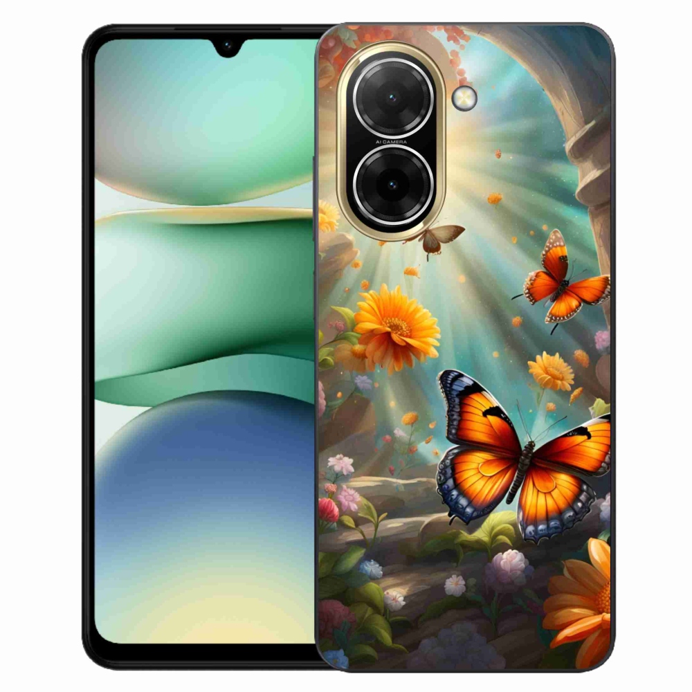 Gelový kryt mmCase na Xiaomi Redmi A5 (173.45x79.35x8.45mm) - motýlí zahrada 2